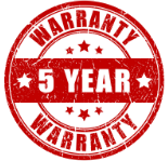 5 year warranty